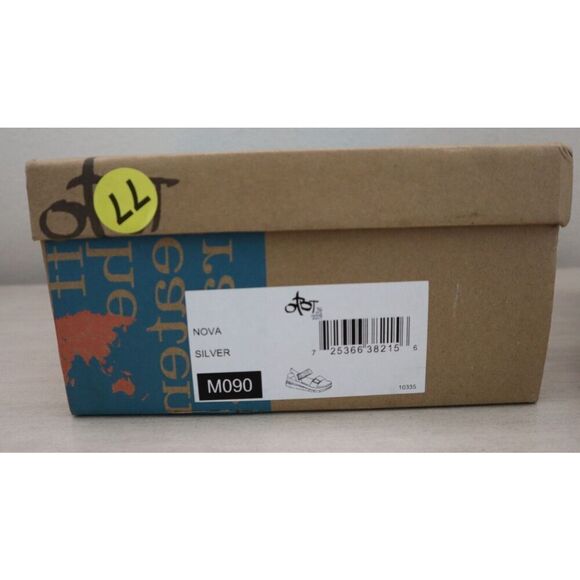 OTBT 10335 Women's Sz 9M Silver Nova Leather Slingback Platform Sandals - Picture 15 of 15